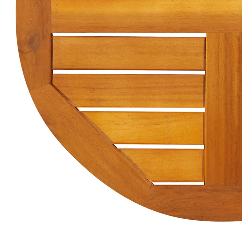 vidaXL Piano per Tavolo Ø50x2 cm Rotondo in Legno Massello di Acacia, Piano del Tavolo, Piano del Tavolo in Legno, Bordo di Ricambio