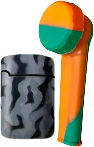 Grey Army ZL-3 Torch Jet Lighter And Orange Mini Silicone Rasta Pipe