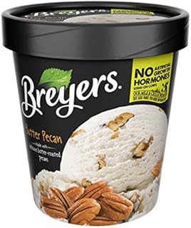 Breyers, Butter Pecan All Natural Ice Cream, Pint (8 Count)