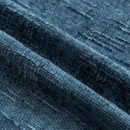 Image of MADIZZ Pack of 2 Chenille Throw Pillow Covers 12x20 Inch Blue Soft Neutral Decorative Throw Pillows for Couch Sofa Boho Accent Cushion Covers Modern Farmhouse Home Decor for Bedroom Living Room