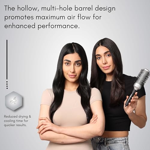 Image of Beaute Secrets Round Hair Brush, Hot Curling Brush(2.5 inch, Barrel 1.5 inch), Roller Comb, Hair Roller Brush, Instantly Adds Volume, Hair Styler, 44mm