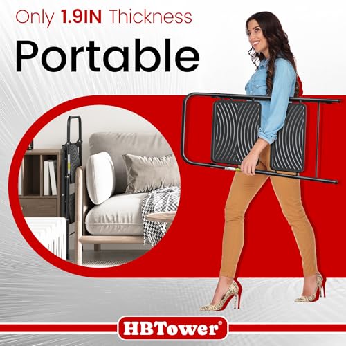 image for HBtower 2 Step Ladder, Step Stool with Wide Anti-Slip Pedal, Step Ladd
