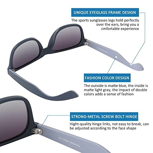 Polarized Sunglasses for Men Women Round Retro Classic Fashion Eyewear UV400 Sun Glasses for Sports 3 Packs4