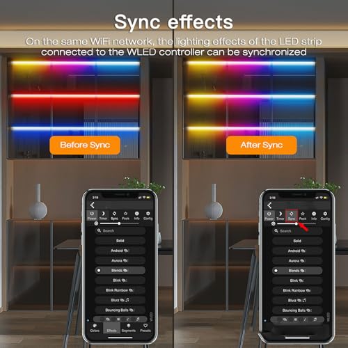 Contrôleur LED adressable application WiFi SEAFRONT ruban microphone