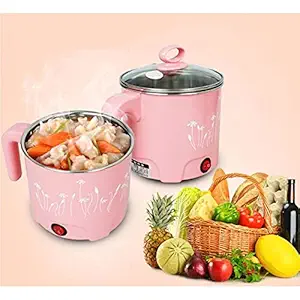 TONSYL Mini Electric Food Pans Cooking Pot Cup for Home, Office and Travel, Double Anti-Heating, Perfect 