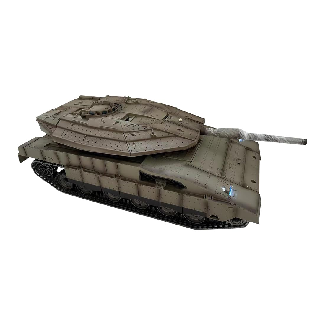 Czołgi RC dla dorosłych, 1/16 Israel Merkava-IV 2,4G RC czołg bojowy na podczerwień model pojazdu wojskowego z dźwiękiem i efektami dymu, zestawy modeli zdalnego sterowania 2,4 G (RTR)