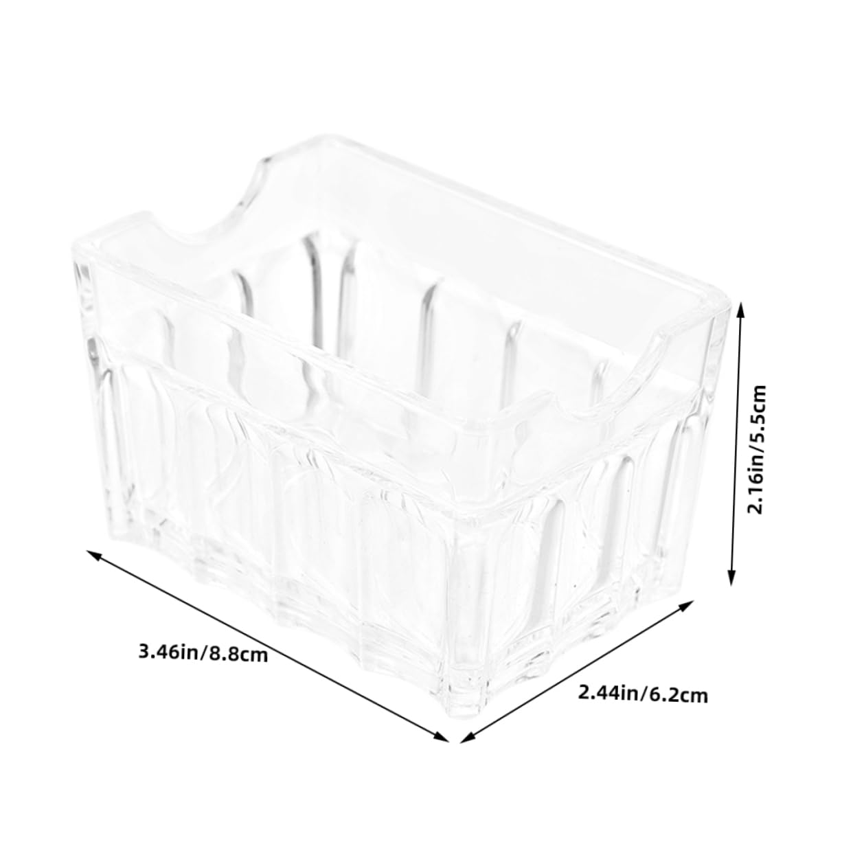 STOBAZA Sugar Bag Holder Tea Bag Organizer Box Acrylic Storage for Home Office Cafe