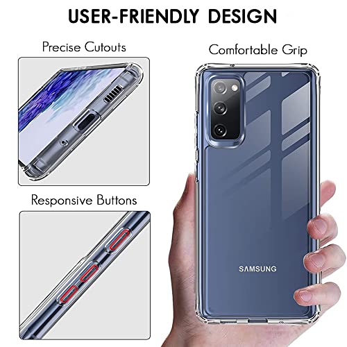 TheGiftKart-Ultra-Hybrid-Back-Case-Cover-for-Samsung-Galaxy-S20-FE-S20-FE-5G-Crystal-Clear-Hard-Back-Shockproof-Design-Camera-Protection-Bumper-Case-Cover-for-Samsung-S20-FE-4G5G-PC-TPU-Transparent