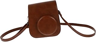 UKCOCO Bolsa Para Câmera Retrô Fotograficas Instantaneas Mini Capa Para Câmera Instantânea Vintage Protetor De Câmera Bolsa De Ombro Para Câmera Instantânea Bolsas De Ombro Pu Marrom