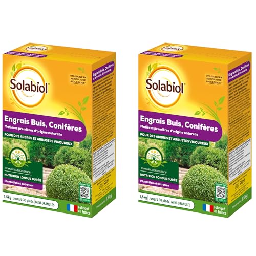 Engrais Conifères Solabiol Organique : Pour une Haie Dense et Verdoyante