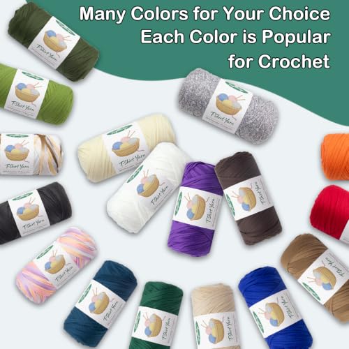 Sxziennlyv 2 Pack T-Shirt Yarn for Crochet 400g/144yds (Army Green) by SXZIENNLYV - Used condition - Image 5