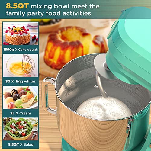 COOKLEE 6-IN-1 Stand Mixer, 8.5 Qt. Multifunctional Electric Kitchen Mixer with 9 Accessories for Most Home Cooks, SM… - Image 7