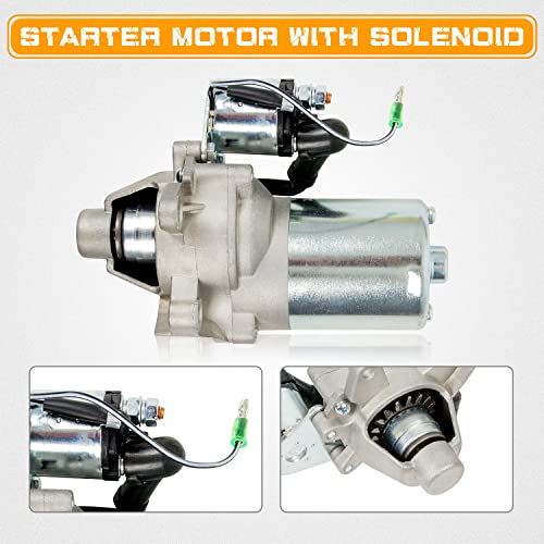 Wztepeng Electric Start Kit Flywheel Ignition Switch Kit Only Compatible With Honda Gx160 5.5Hp Gx200 6.5Hp Switch Starter Motor Lgnition Flywheel Fan Cover #TOP5