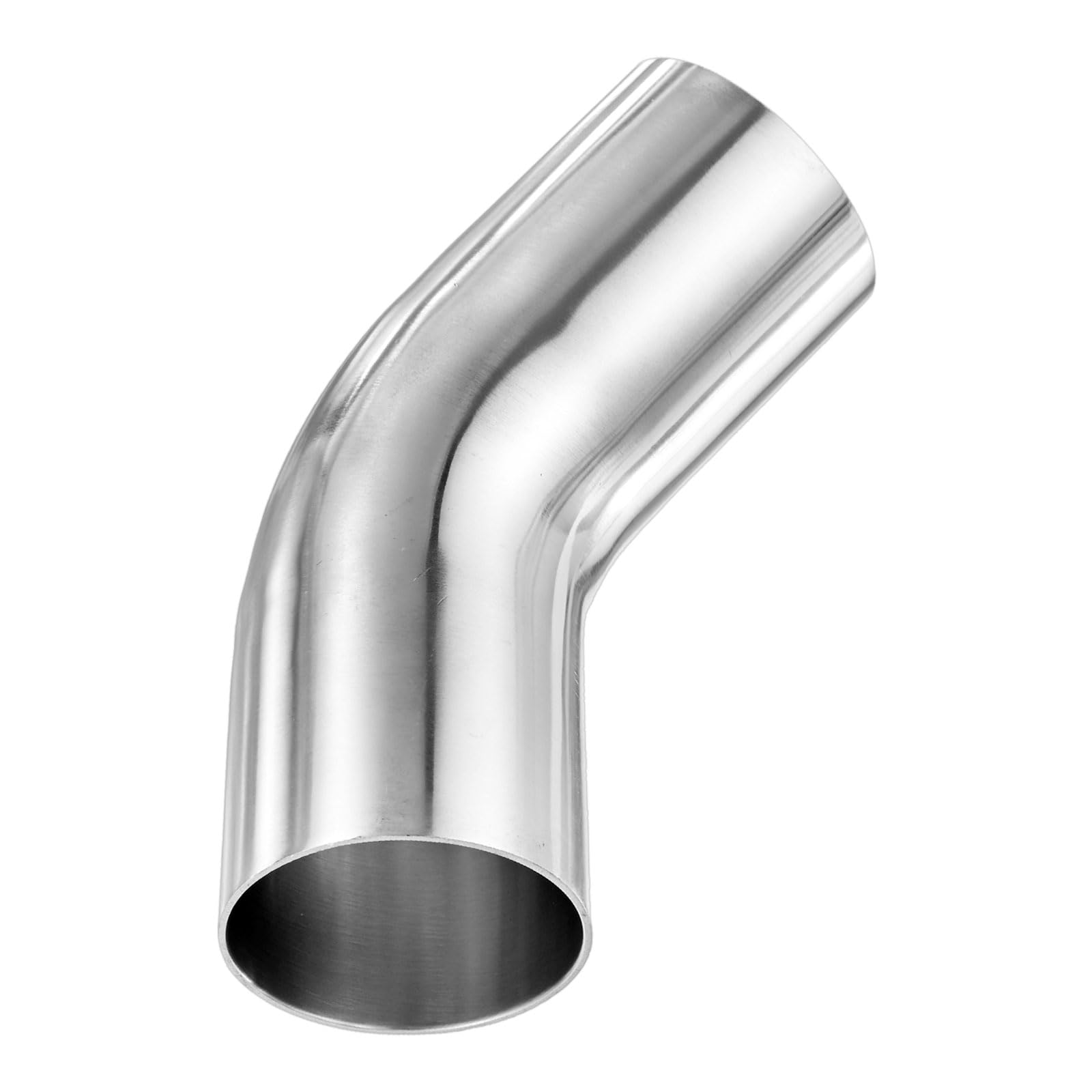 M METERXITY Gomito A 45 Gradi Con Dima OD 2 Pollici Spessore 1.5 Mm 304 Acciaio Inossidabile Tubo Di Scarico Per Sistema Di Scarico Modificato Auto Gomito Per Ringhiera Altezza 155 Mm