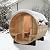 TaTalife Outdoor Barrel Steam Sauna Room with Porch, Canadian Hemlock Wood Sauna Room with 6KW TOULE Electric Heater with Sauna Stone, Sauna Accessories, 4-6 Person Home Traditional Wooden Saunas