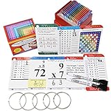 Think2Master Premium 215 Laminated Multiplication Flash Cards. (All 0-12 X facts)| Learn More Than...