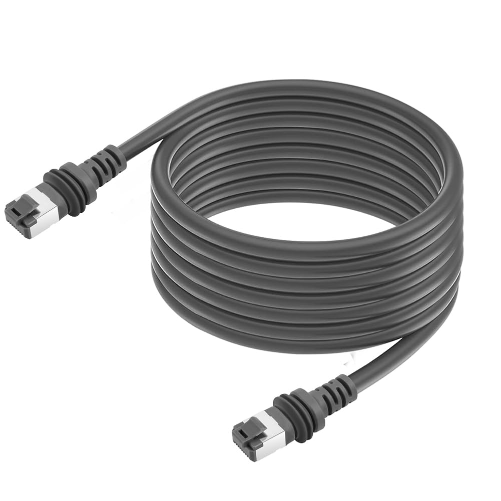 Generic Per Starlink Gen 3 Cavo di Ricambio Cavo Standard V3 Impermeabile Cavo Ethernet Cavo Ethernet 2000Mbps Cavo Ethernet 30-150Ft W/Connettore RJ45 Plug and Play per Starlink V3 Rettangolare