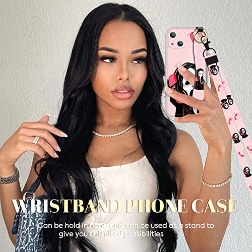 Lisevo (2In1 Ghost Case With Strap For Iphone 13 6.1 Inch Cute Aesthetic Halloween Theme Design Loopy Girly Women Cases Hand Strap Girls Handle Finger Loop Phone Case+Lanyard For Iphone 13 #TOP2