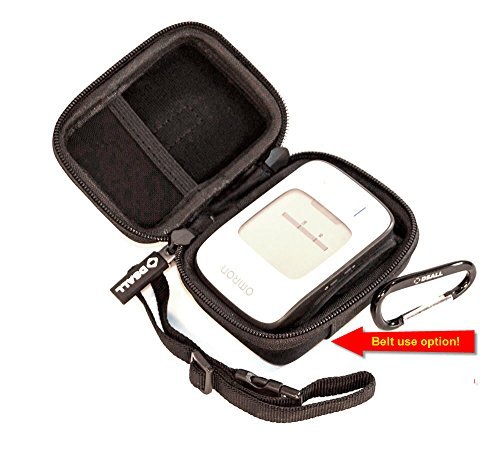 DSAll Hard Case Travel Bag for Portable bp Monitor Omron BP652N 7 Series Wrist Blood Pressure Monitor-Belt Hanging(for Medical Pros+Mesh Pocket+Adjustable Handle+2 Side Zipper+Carabiner