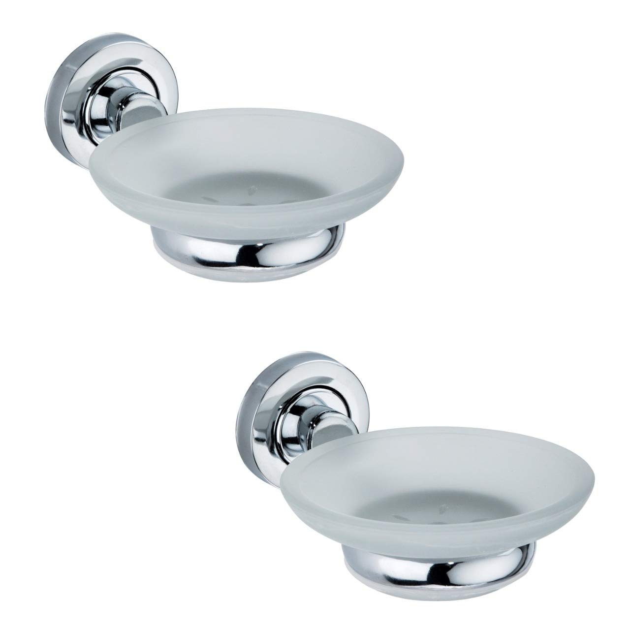 Cyami Stainless Steel and Glass Wall Mounted soap disc, Soap case, Soap Holder (Pack of 2) (B09BNPX7DM) Amazon Price History, Amazon Price Tracker