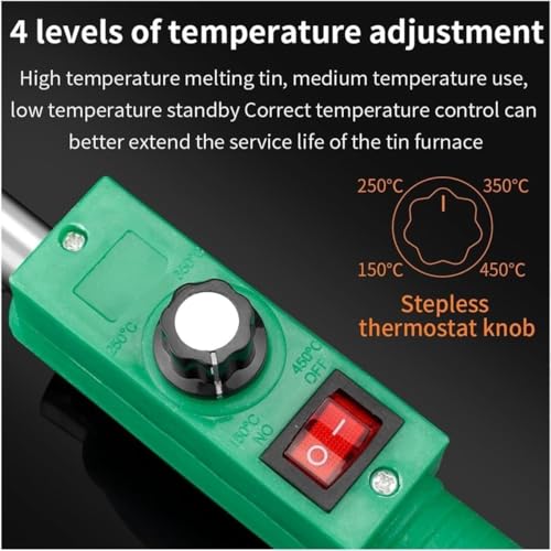 Four de fusion de métal portable avec contrôle de température