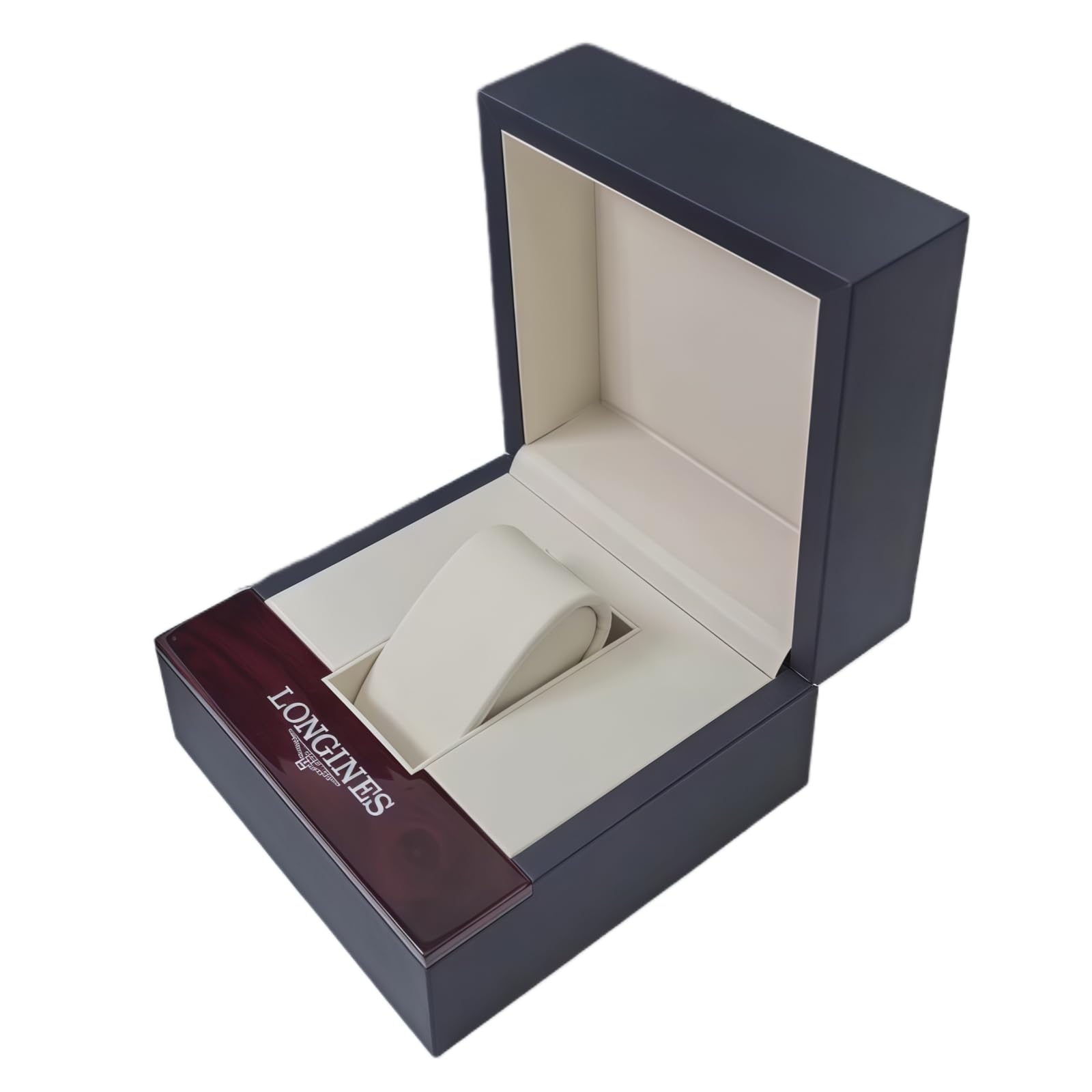 Ensemble Coffret Cadeau Montre Homme Emballage Complet Sac Transport Carton Extérieur Bois Bleu pour Longines PrimaLuna