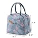 GCOA 2PCS Bolsa Térmica Almuerzo Impermeable Fiambrera Isotermica,Lunch Bag con bolsillo trasero,Para...