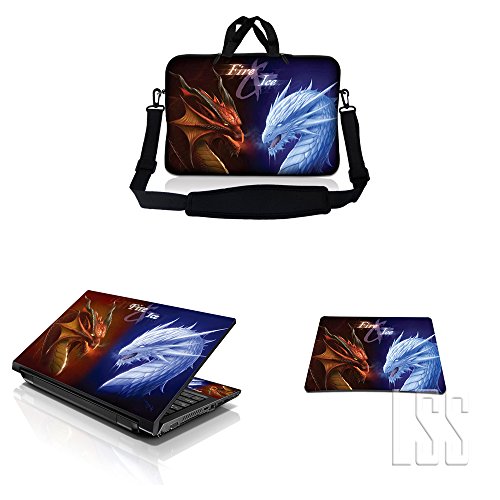 Funda para laptop 15 a 15.6 pulg. con adhesivo y mouse miniatura 1