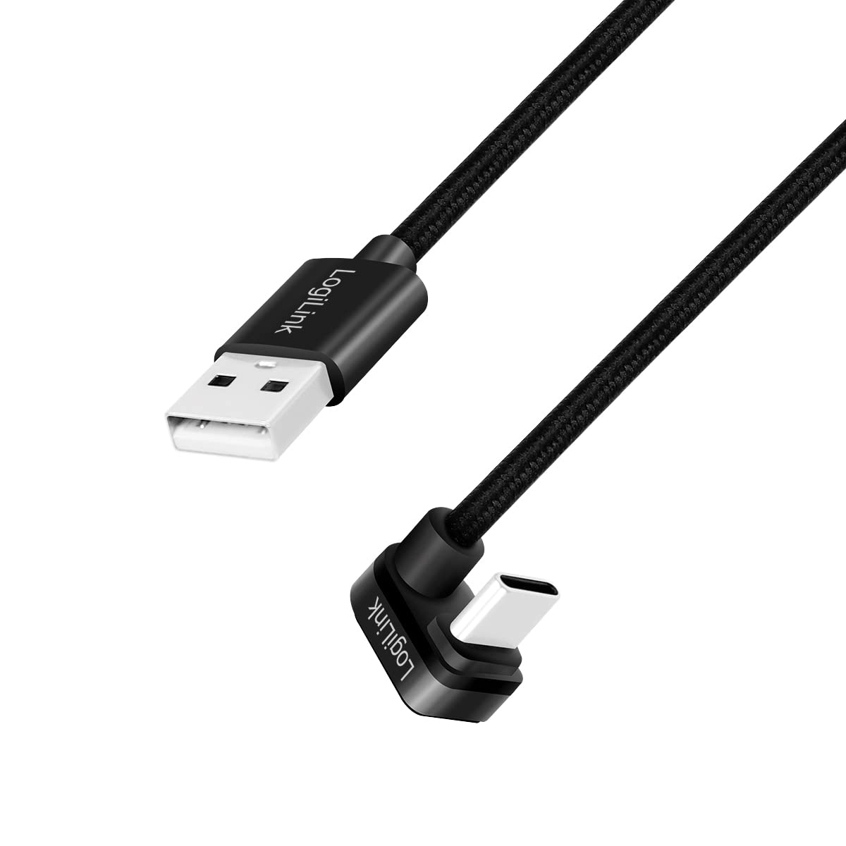 LogiLink CU0192 USB cable USB 2.0 USB-C plug USB-A plug 1m Black