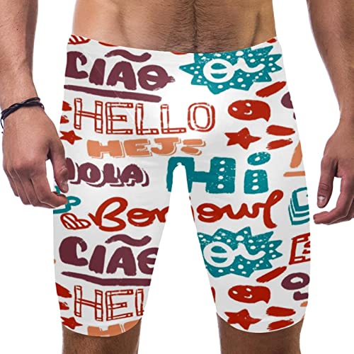 Swim jammers para hombre traje de baño de entrenamiento de secado rápido