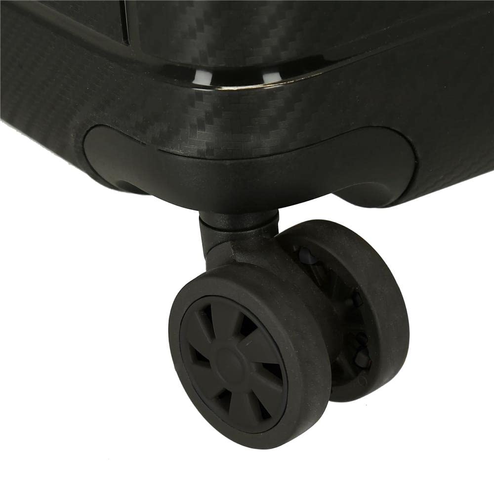 Movom Dimension Juego de Maletas Negro 55/66/75 cms Rígida Polipropileno Cierre TSA 216L 11,3 kgs 4 Ruedas Dobles Equipaje de Mano
