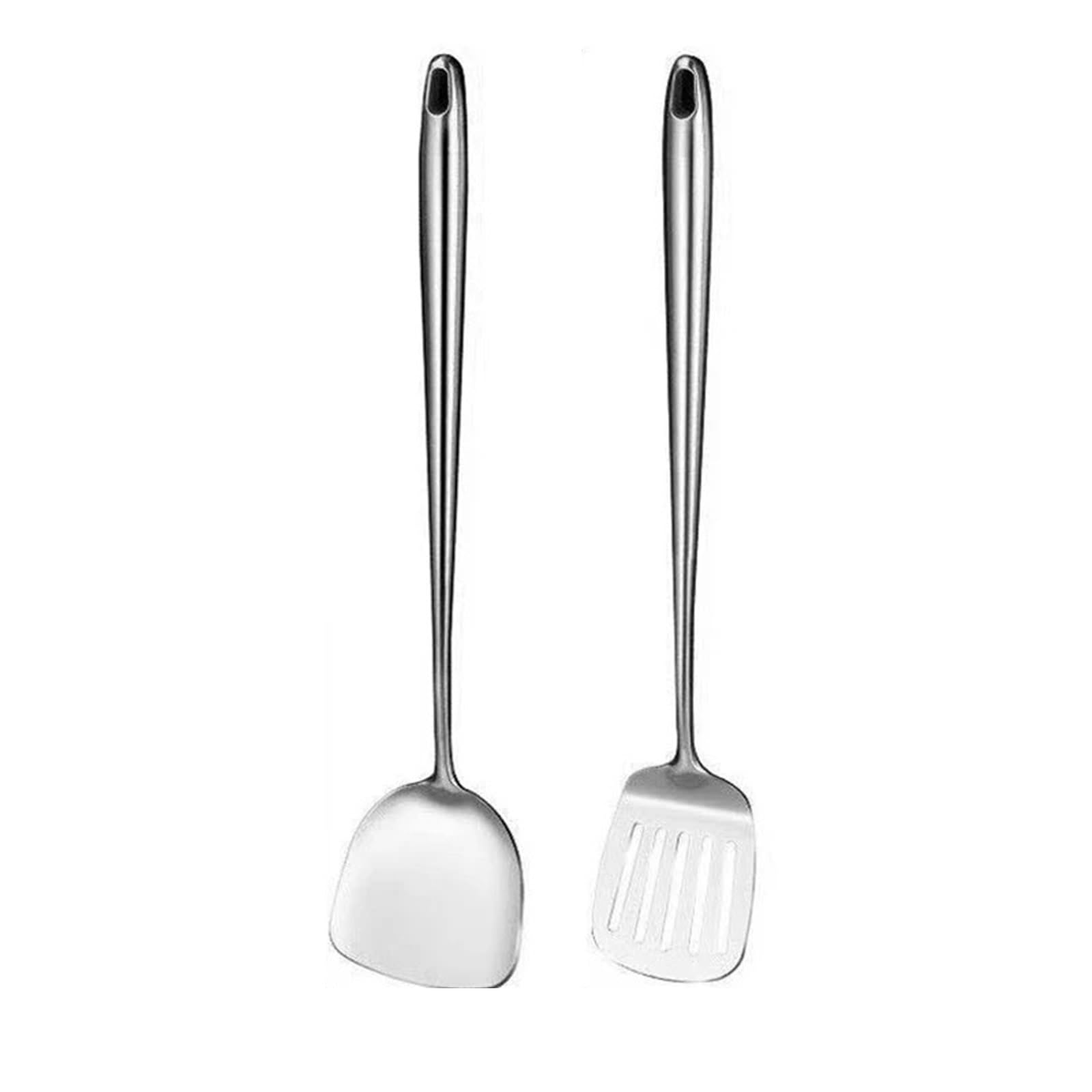 3er-Set (6 Stück) Wok-Spatel aus Edelstahl 304 Für Küchen Und Schränke
