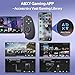 abxylute S9 Full-Size Bluetooth Type-C Mobile Gaming Controller for Switch iPhone iPad Android Phone Tablets,Wireless Gamepad with Hall Joystick Trigger,Customizable Buttons＆Free Key Mapping＆APP