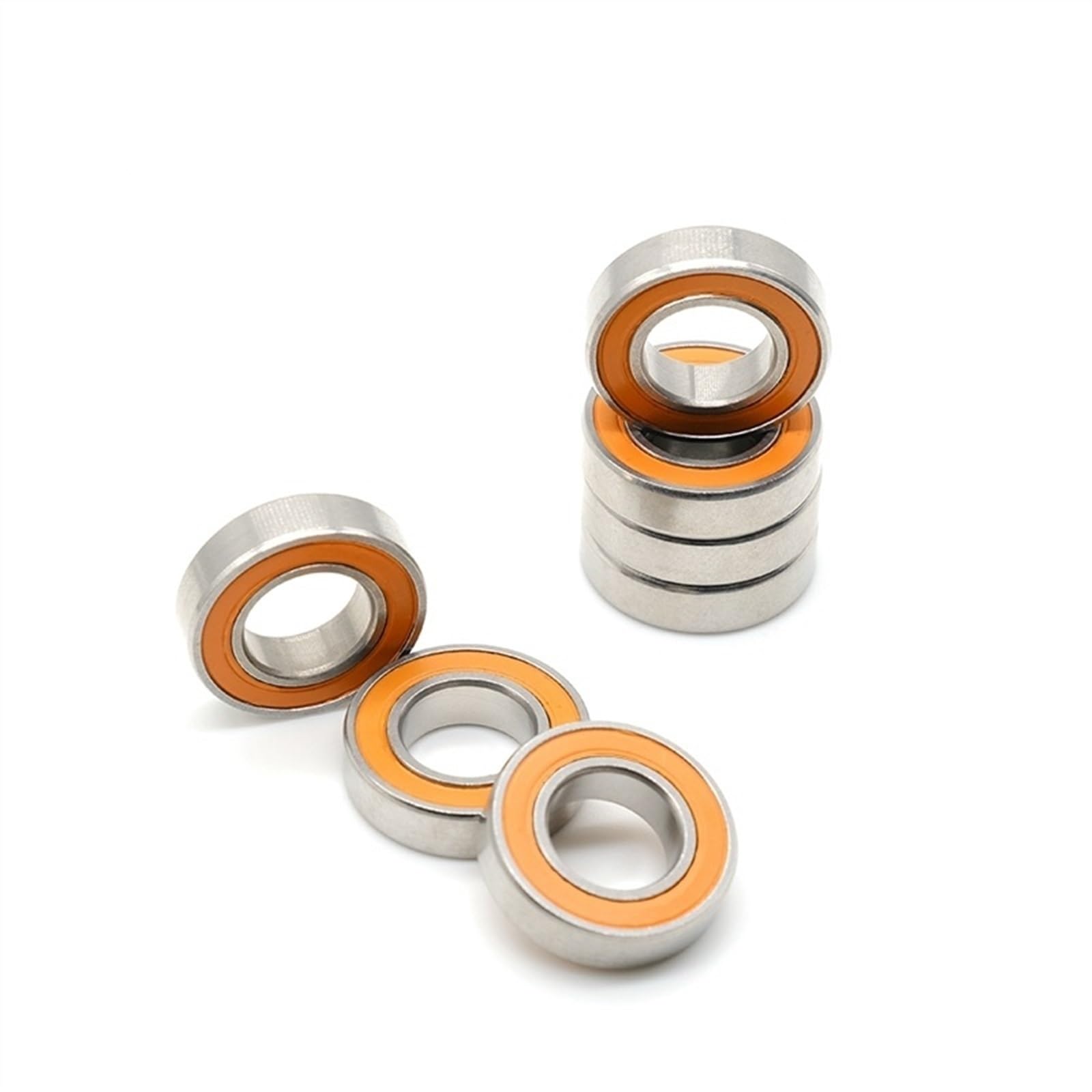 4 rodamientos de bolas de cerámica híbridos de acero inoxidable S6800-2RS CB S6800 2RS 10x19x5 mm