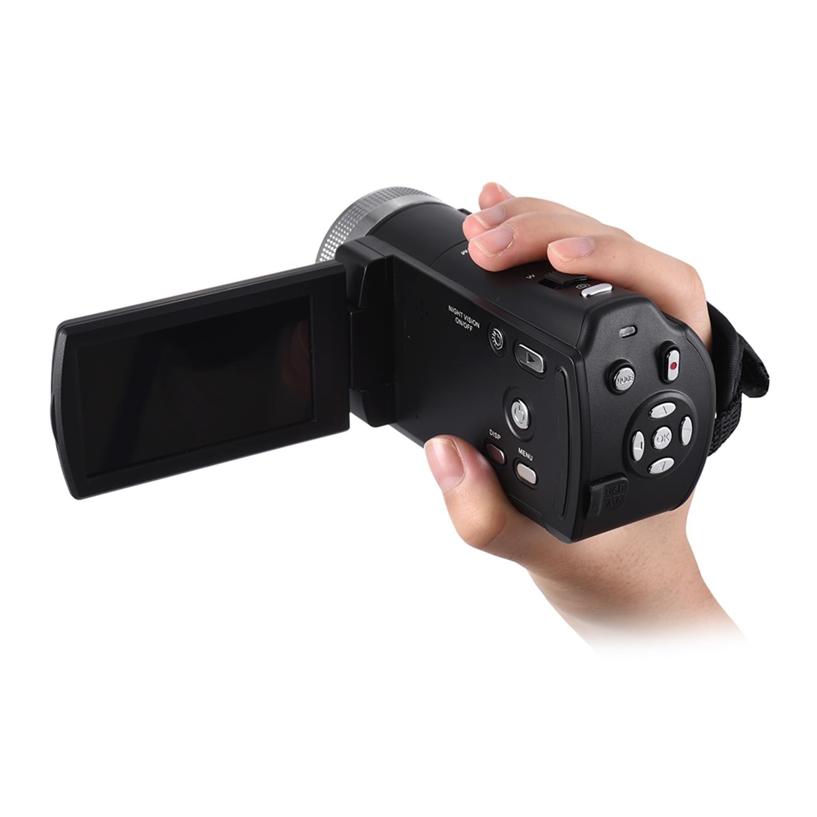 Videocamera digitale 1080P 30MP HD 16X Zoom di registrazione portatile con schermo LCD da 3 pollici Cattura Facilmente Momenti Meravigliosi(V12 with 32GB)