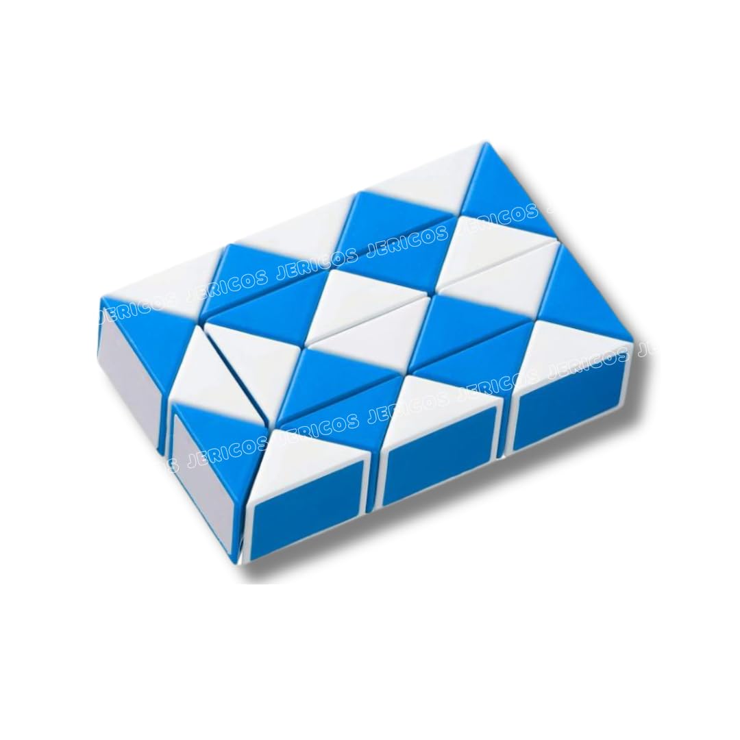 Jericos Magic Snake Cube Block Puzzle, 24 Blocks, Geometric Shape Twister Toy for Kids Learning & Fun Playtime | Cubes for Kids Educational 2 3 4 5 Boys & Girls (Blue) (B0CZHVQ5KB) Amazon Price History, Amazon Price Tracker
