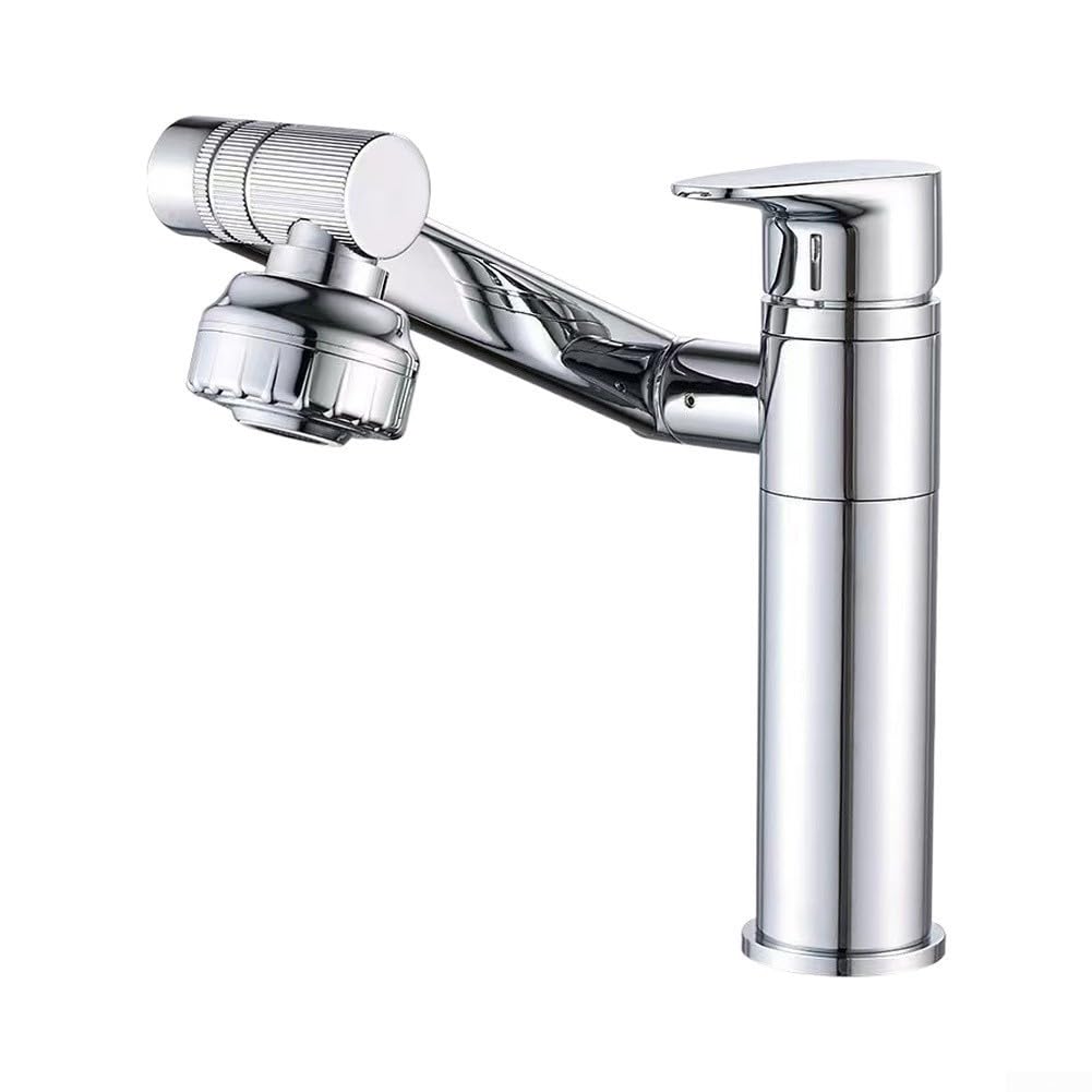 para grifo Lavabo Bajo Brazo Ajustable Para Espacios Compactos(silvery)