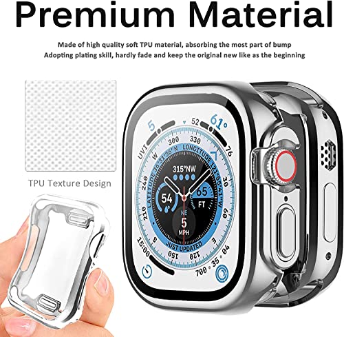MIiimall Compatible with Apple Watch Ultra 2 49mm Case with Built-in Screen Protector, Soft TPU Shell Anti-Scratch - Image 3