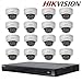 Produktbild Hikvision Überwachungskamerasystem NVR DS-7616NI-E2/16P 16POE + Hikvision ds-2cd2142fwd-i 4MP IP-Kamera Dome Kamera + Seagate 4TB HDD (16 Kanal + 16 Kamera)