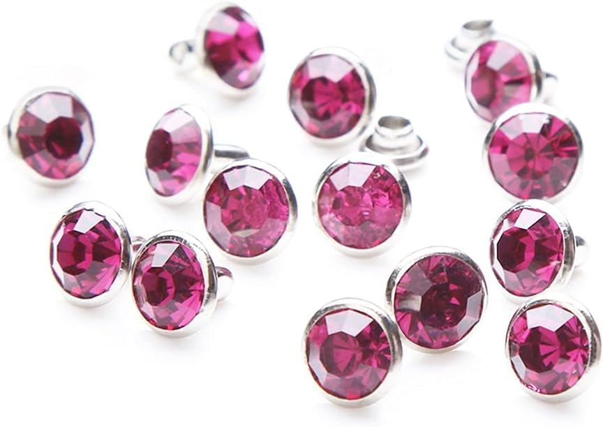 Rhinestone rivets para ropa y bolsos personalizados de cuero