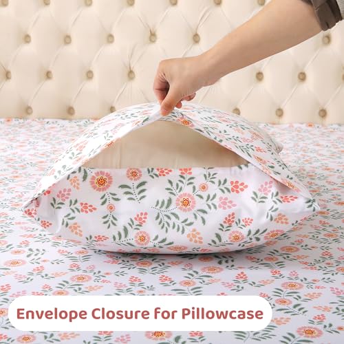 Save on Mooreeke Queen Floral Microfiber Sheet Set - Price Drop to $13.63