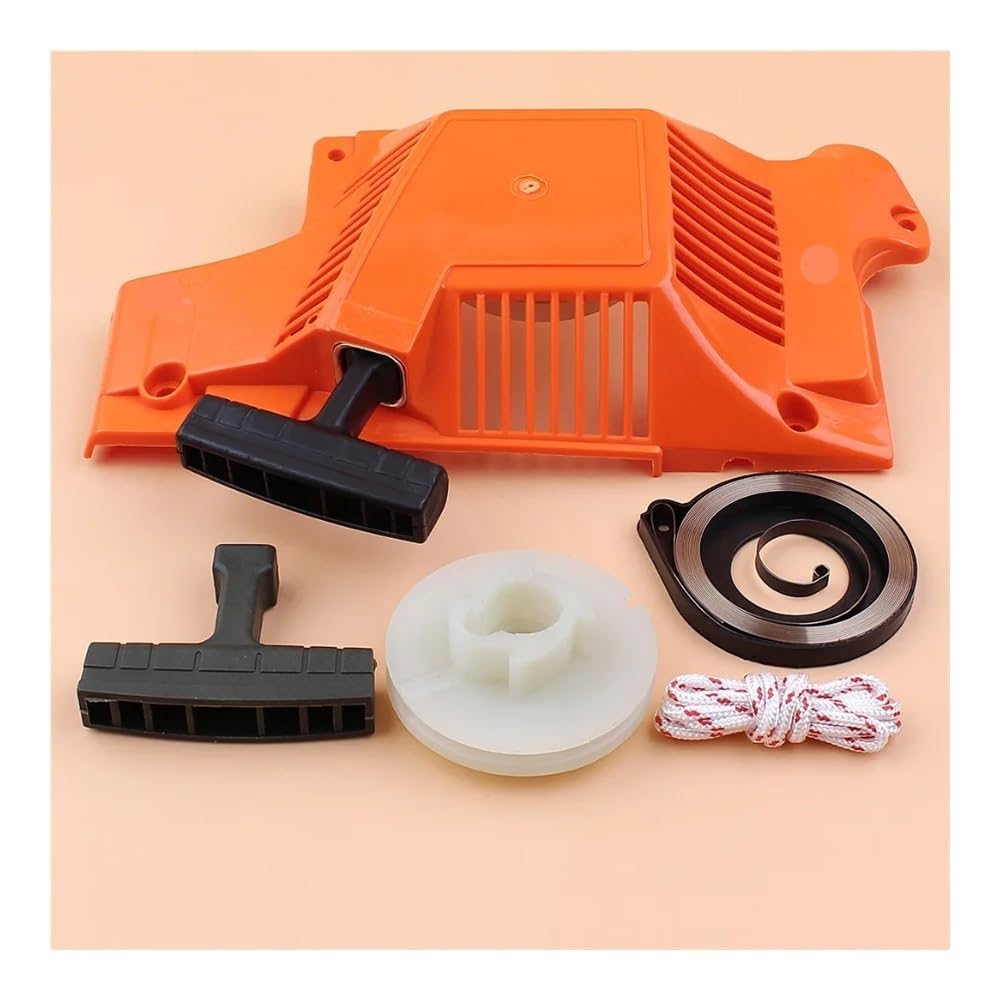 Kit de Servicio de Cuerda de manija de Resorte de polea de Retroceso de Arranque for motosierras 55, 50, 51, 55. Piezas de Repuesto.