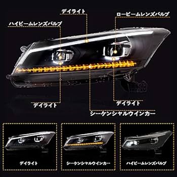 インスパイアcp3ヘッドライトUS インスパイアcp3ヘッドライトUS - メルカリ