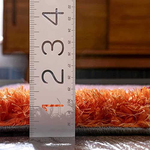 Image of Modern Soft 3D Shaggy Fur Carpets for Living Room Thick Fluffy Rugs for Bedroom, 7x7 Feet Square Multi Color