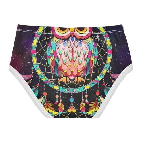 Bright Girls Underwear Toddler 2t Cotton Cute Panties Girl Dreamcatcher Owl Galaxy Briefs Girls Undies2
