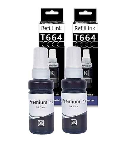 QUINK New Ep T664 / 664 Inkjet Refill Ink Compatible for Epson L130, L220, L310, L360, L365, L380, L405, L655, L1300, L1455, L110, L210, L300,…