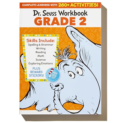 Dr. Seuss Workbook: Grade 2: 260+ Fun Activities with Stickers and More! (Spelling, Phonics, Reading Comprehension, Grammar, Math, Addition & Subtraction, Science) (Dr. Seuss Workbooks) - Image 2