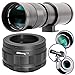 Ultimaxx 420-800mm f/8.3-16 Super HD Manual Telephoto Zoom T-Mount Lens Kit for Canon EOS R & RP Mirrorless Cameras - Includes: T-Mount to Canon RF-Mount Adapter & More