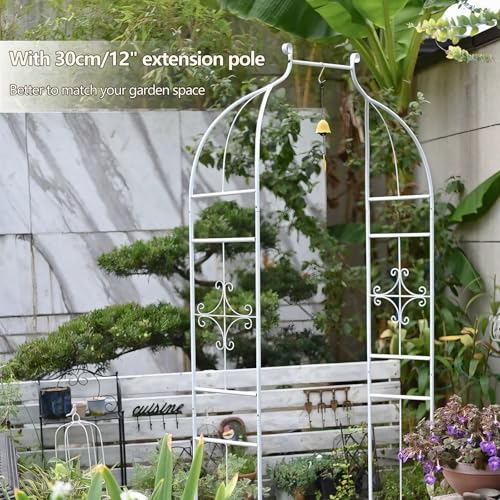 Arche de jardin pour plantes grimpantes et fleurs support de treillis extérieur