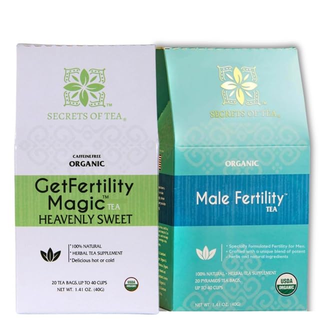 Secrets Of Tea Fertility Tea - USDA Organic - 40 Count (2 Pack) (Hibiscus)